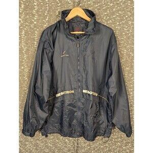 Vintage Men's Mesotron Sports‎ Revolution Windbreaker Blue Jacket Size M